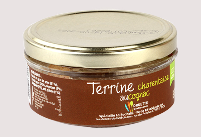 Terrine Charentaise au Cognac 120gr par la Pâtisserie Beurlay